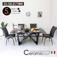 �y5�_�Z�b�g�z�Z���~�b�N�_�C�j���O�e�[�u���A�[���`�F�A4�r�Z���~�b�N�e�[�u����165cm�u���b�N���C�h�ϔM�C�^���A�Y�Z���~�b�N�J���ݒu�E�g�������_������